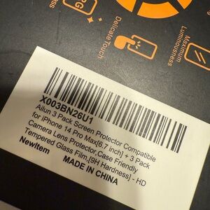 iPhone 14 Pro Max tempered glass screen protectors & camera covers